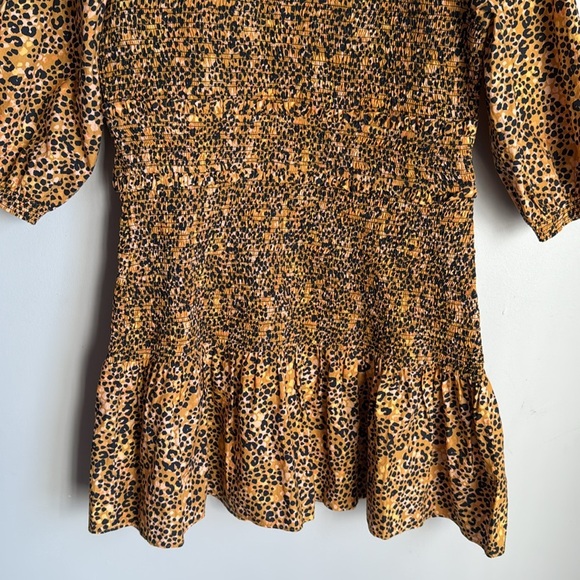 SAYLOR Mia smocked Mini Dress in Multi Large - Picture 5 of 14